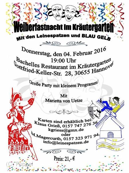 2016/20160204 Kraeutergarten Weiberfastnacht Leinespatzen BG/index.html
